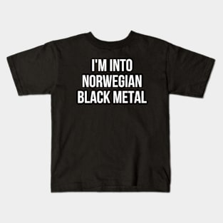 funny black metal Kids T-Shirt